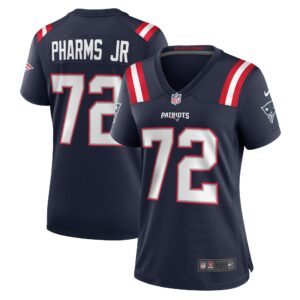 Jeremiah Pharms Jr. New England Patriots  Women's Game Player Jersey - Navy