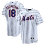 Men's New York Mets Darryl Strawberry  White Home Replica Player Jersey