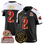 Deommodore Lenoir #2 San Francisco 49ers SF 2025 "Rivalries" 5x Champions & Faithful To The Bay Patch Vapor Limited Jersey - All Stitched