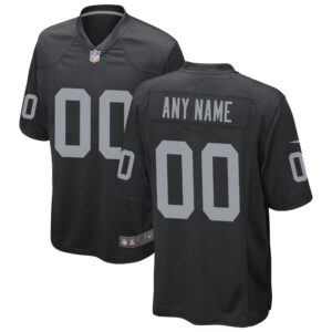 Las Vegas Raiders  Custom Game Jersey - Black