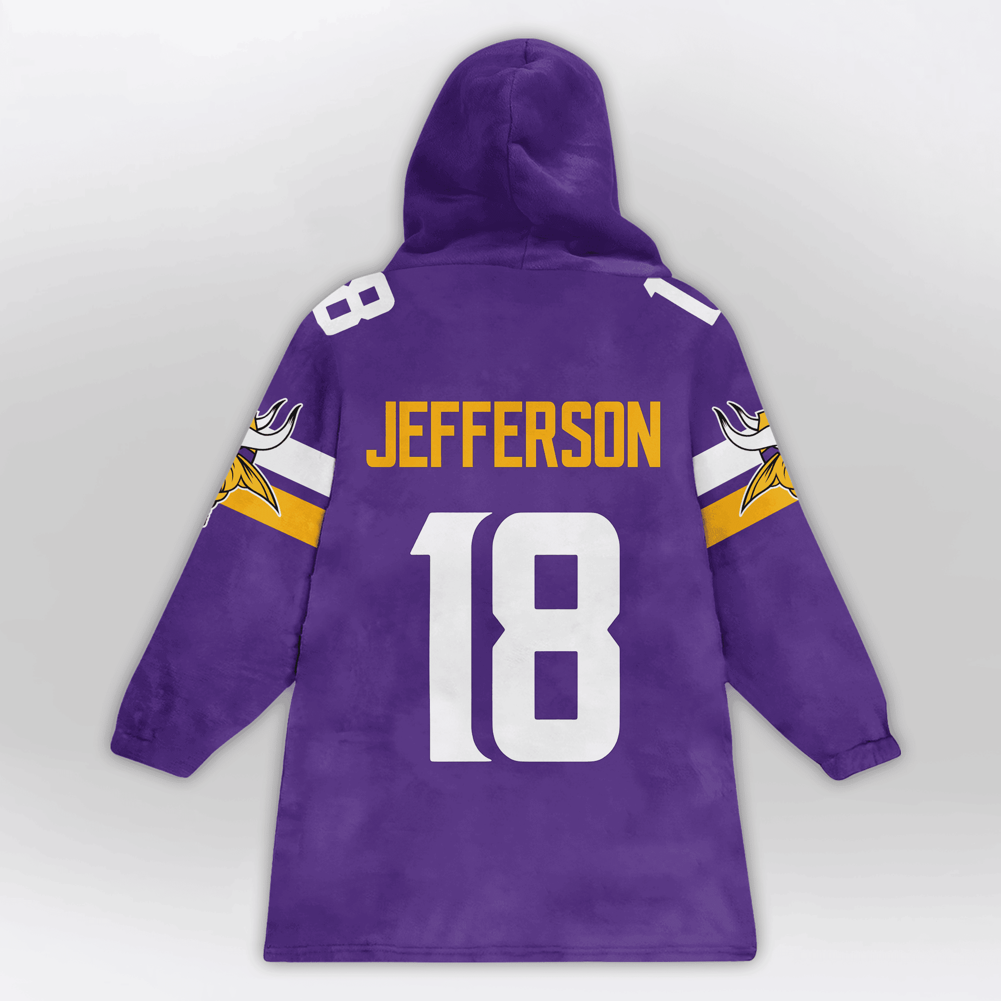 Kid 18 Minnesota Football Unisex Blanket Hoodie - Image 7