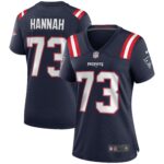 John Hannah New England Patriots Women's Game Retired Player Jersey - Navy