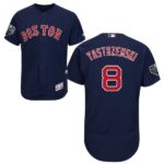 Boston Red Sox #8 Carl Yastrzemski Navy Blue Flexbase Collection 2018 World Series Stitched Jersey