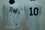 New York Yankees #10 Phil Rizzuto Stitched White Jersey