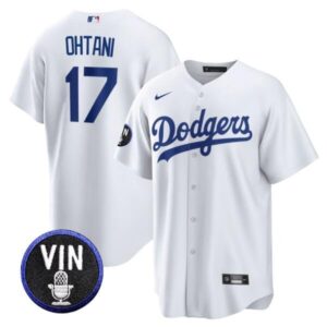 Men's Los Angeles Dodgers #17 Shohei Ohtani  White Cool Base Jersey