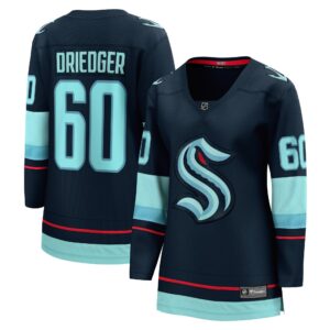 Chris Driedger Seattle Kraken Women's Home Breakaway Player Jersey - Deep Sea Blue