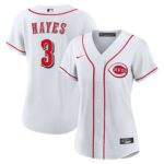 Women's Cincinnati Reds Ke'Bryan Hayes #3 White Home Replica Jersey