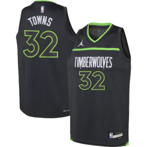 Karl-Anthony Towns Minnesota Timberwolves  Youth Swingman Jersey - Statement Edition - Black