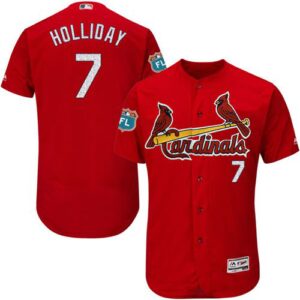 St. Louis Cardinals #7 Matt Holliday Red Flexbase Collection Stitched Jersey