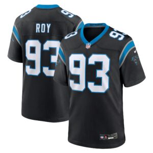 Bravvion Roy Carolina Panthers  Team Game Jersey - Black