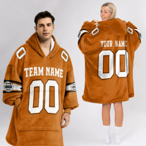 Adult Custom Blanket Hoodie Texas Inspired Color