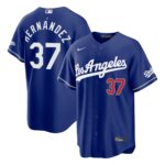 Teoscar Hernández #37 Los Angeles Dodgers Royal Alternate Stadium Jersey