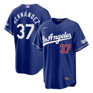 Teoscar Hernández #37 Los Angeles Dodgers Royal Alternate Stadium Jersey