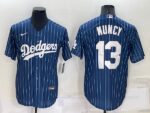 Men's  Los Angeles Dodgers #13 Max Muncy Blue Stitched Cool Base Jersey