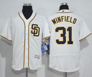San Diego Padres #31 Dave Winfield White Flexbase Collection Stitched Jersey