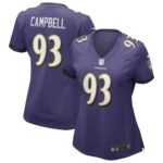 Calais Campbell Baltimore Ravens  Women's Game Player Jersey - Purple