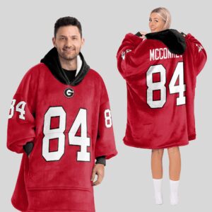 Adult L.M 84 Georgia Football Unisex Blanket Hoodie