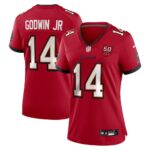 Chris Godwin Jr. #14 Tampa Bay Buccaneers Women's 50th Season Team Game Jersey - Red