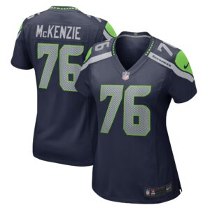 Jalen McKenzie Seattle Seahawks  Women's Home Game Player Jersey - College Navy