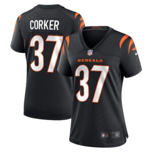 Yusuf Corker Cincinnati Bengals  Women's Game Player Jersey - Black