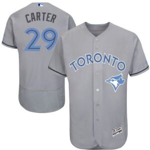 Toronto Blue Jays #29 Joe Carter Grey Flexbase Collection 2016 Father's Day Stitched Jersey