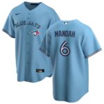 Men's Toronto Blue Jays #6 Alek Manoah  Alternate Powder Blue Jersey