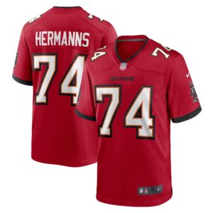 Grant Hermanns Tampa Bay Buccaneers  Home Game Player Jersey - Red