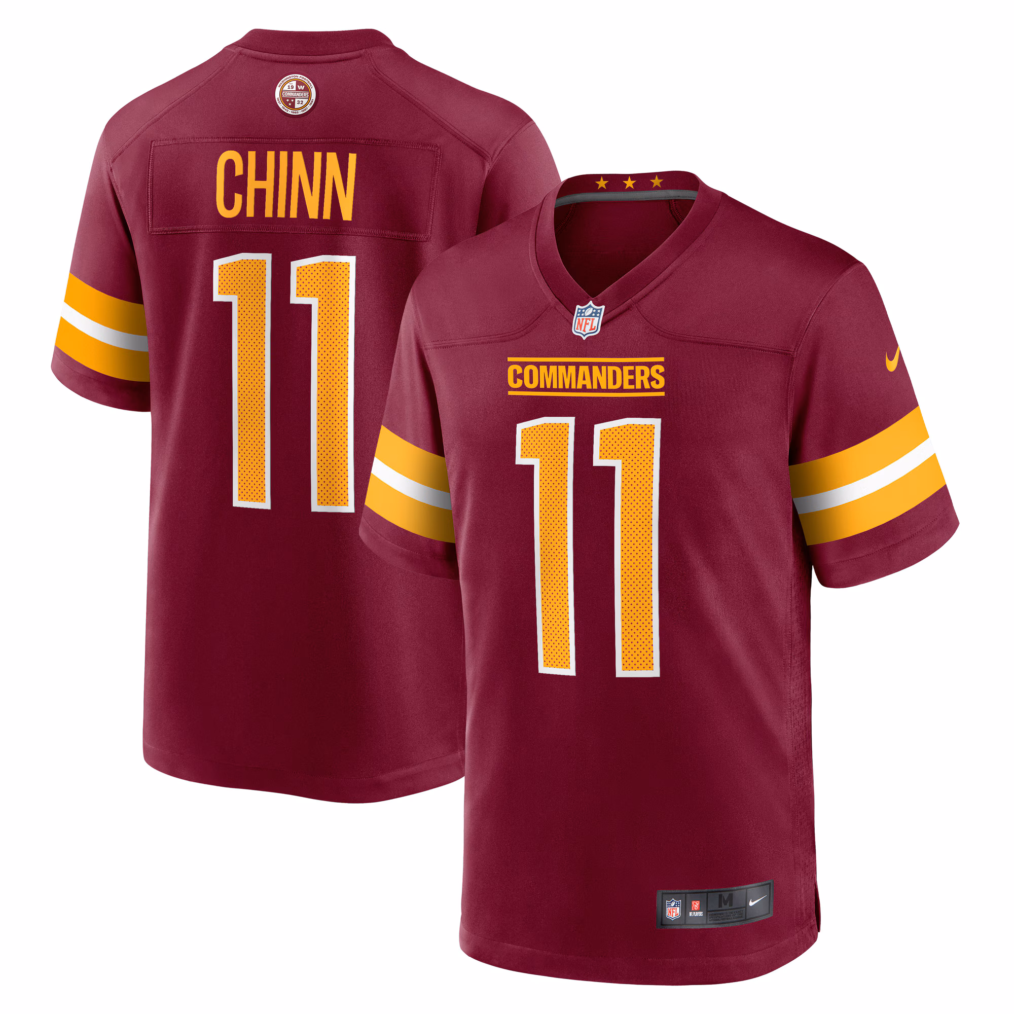 Jeremy Chinn Washington Commanders Game Jersey -  Burgundy