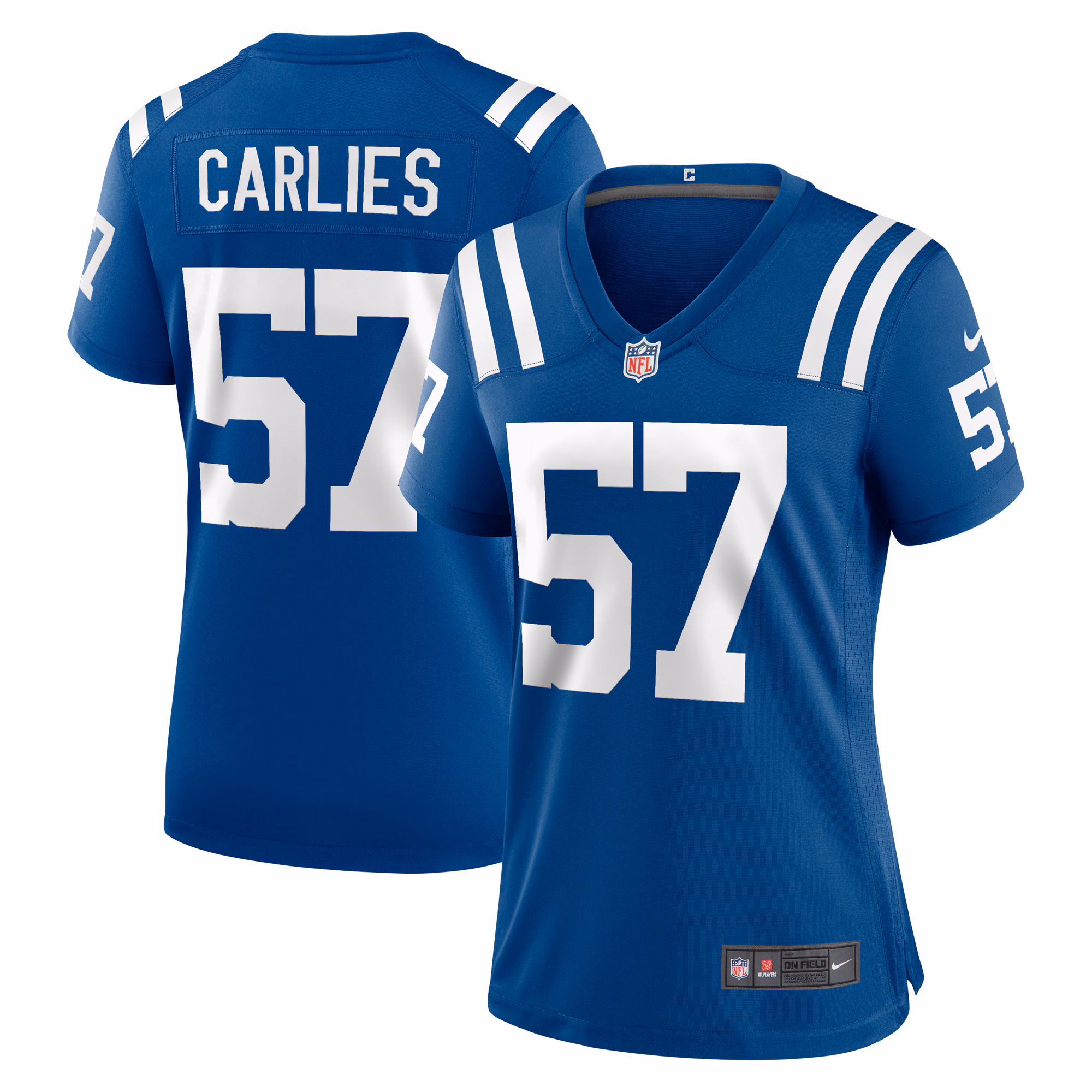 Jaylon Carlies Indianapolis Colts Women's Game Jersey -  Royal