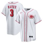 Cincinnati Reds Ke'Bryan Hayes #3 White Home Replica Jersey