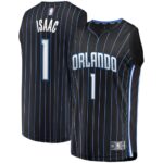 Jonathan Isaac Orlando Magic  2019 Fast Break Replica Player Jersey Black - Icon Edition