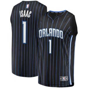 Jonathan Isaac Orlando Magic  2019 Fast Break Replica Player Jersey Black - Icon Edition