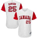 Team Canada #25 Shane Dawson White 2017 World Baseball Classic Stitched Jersey