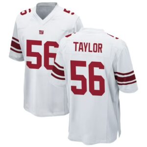 Men's New York Giants #56 Lawrence Taylor White 2025 Retired Game Jersey