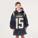 Kid 15 Los Angeles Football Unisex Blanket Hoodie