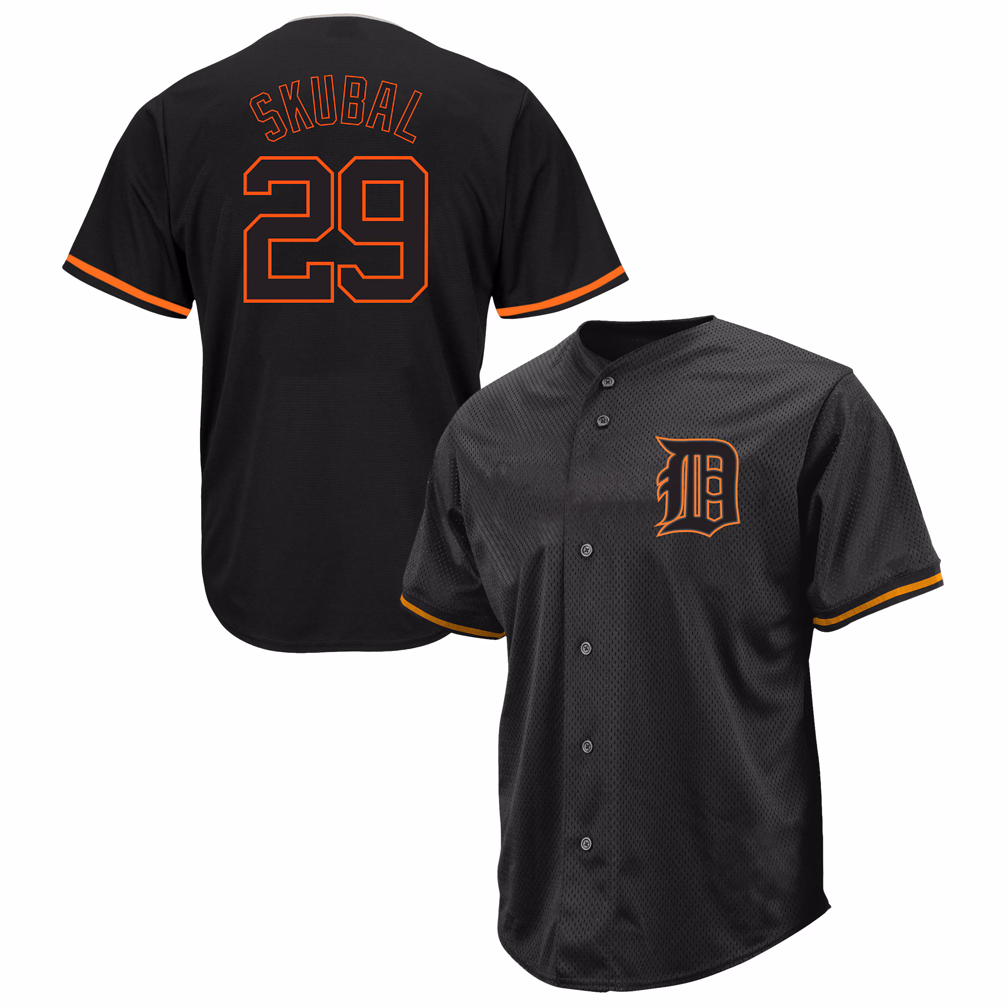 Tarik Skubal #29 Detroit Tigers Profile Big & Tall Pop Fashion Jersey - Black