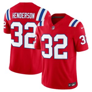 TreVeyon Henderson #32 New England Patriots Throwback Vapor Limited Jersey - All Stitched