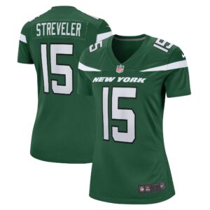 Chris Streveler New York Jets  Women's Game Player Jersey - Gotham Green