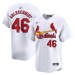 Men's St. Louis Cardinals #46 Paul Goldschmidt  White Home Limited Player Jersey