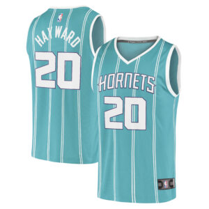 Gordon Hayward Charlotte Hornets  2020/21 Fast Break Replica Jersey - Icon Edition - Teal