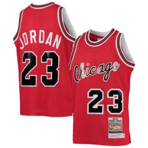 Michael  Chicago Bulls Mitchell & Ness Youth 1984-85 Hardwood Classics Authentic Jersey - Red
