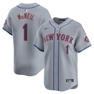 Men's New York Mets Jeff McNeil  Gray Away Limited Player Jersey