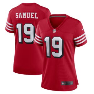 Deebo Samuel San Francisco 49ers  Women's Alternate Team Game Jersey - Scarlet