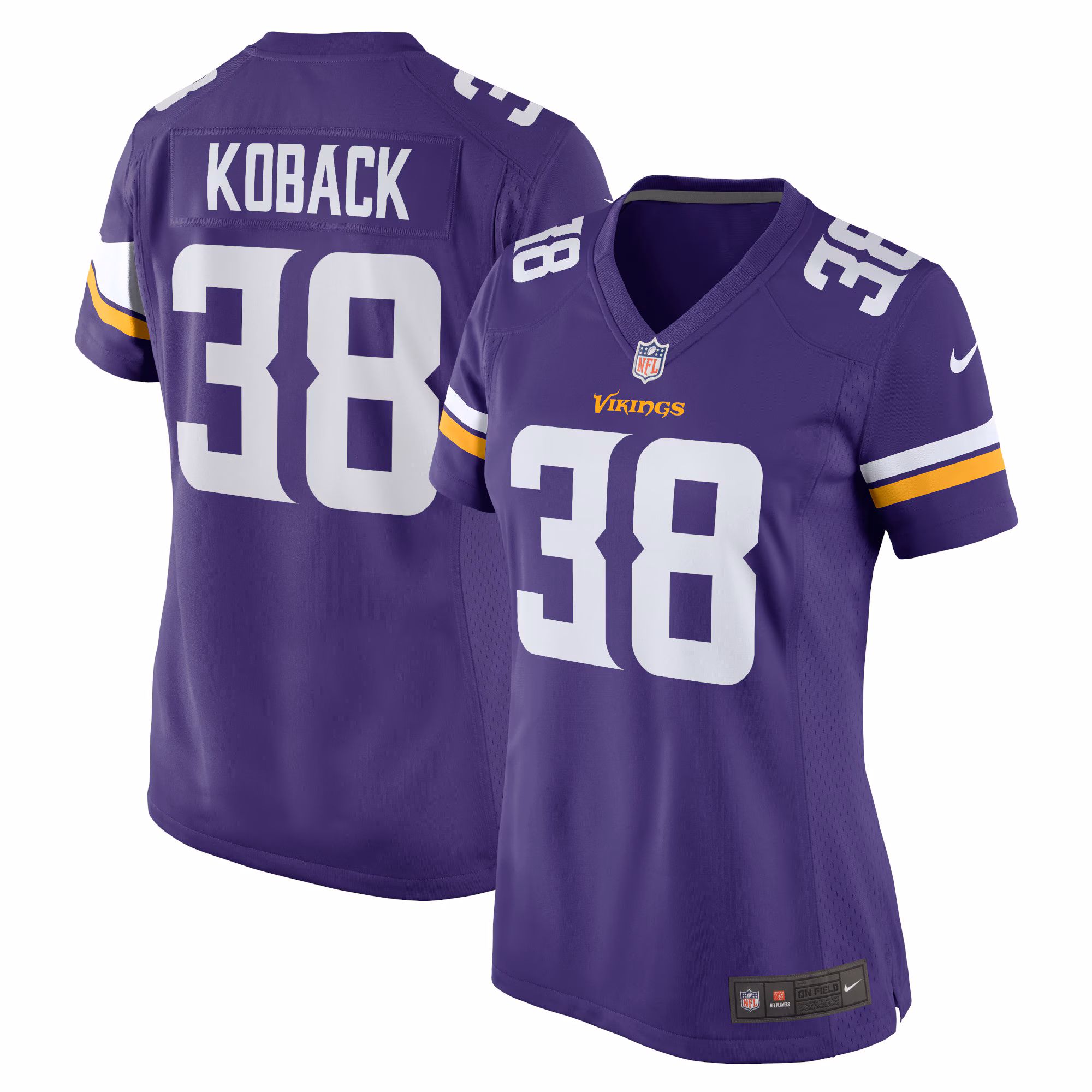 Bryant Koback Minnesota Vikings Women's Home Game Player Jersey - Purple