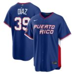 Edwin Díaz #39 Puerto Rico Baseball 2026 World Baseball Classic Road Stadium Jersey - Royal