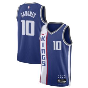 Unisex Sacramento Kings Domantas Sabonis  Blue 2023/24 Swingman Jersey - City Edition