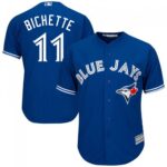 Men's Majestic Toronto Blue Jays #11 Bo Bichette Royal Blue Cool Base Alternate Jersey