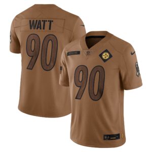 T.J. Watt Pittsburgh Steelers  2023 Salute To Service Limited Jersey - Brown