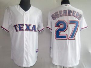 Texas Rangers #27 Vladimir Guerrero Stitched White Jersey