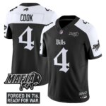 James Cook #4 Buffalo Bills BUF 'Gothic Cold Front Edition' Vapor Limited Jersey V2 - All Stitched